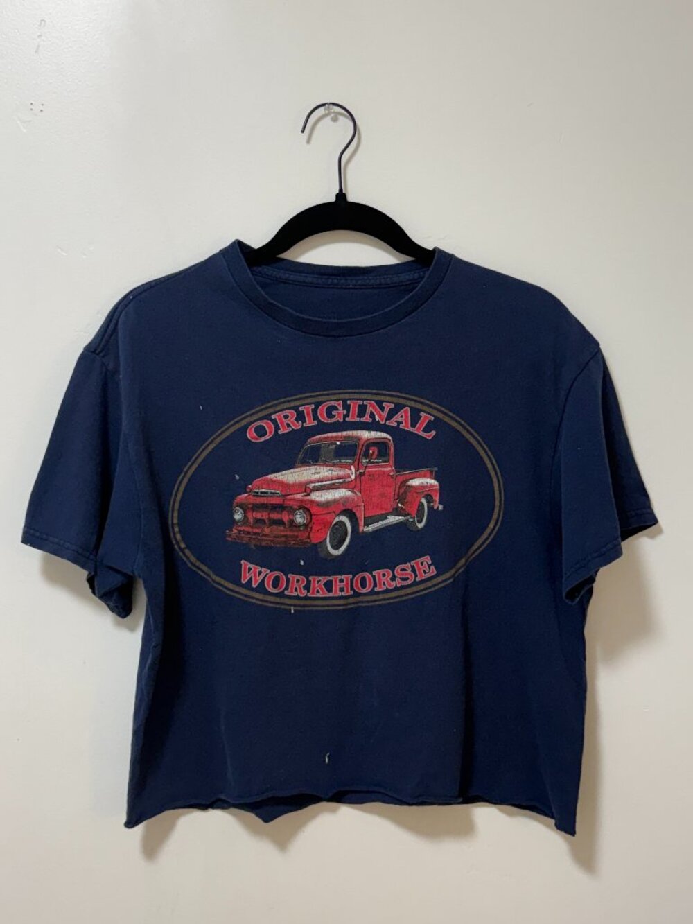 Vintage "Original Workhorse" Truck Navy Tshirt